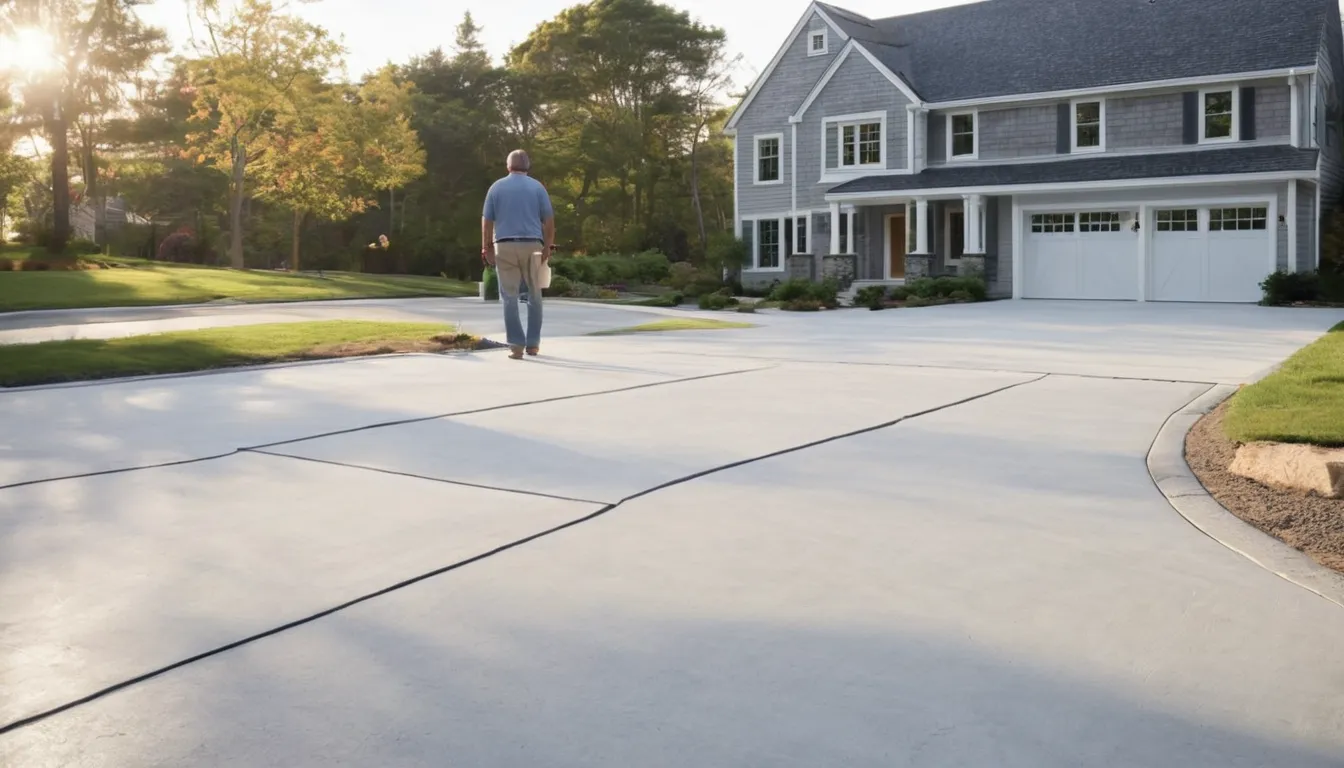 A new concrete driveway beside a home in Shelton